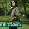 Top 10 Women's Bomber Leather Jackets for Cool & Casual Look