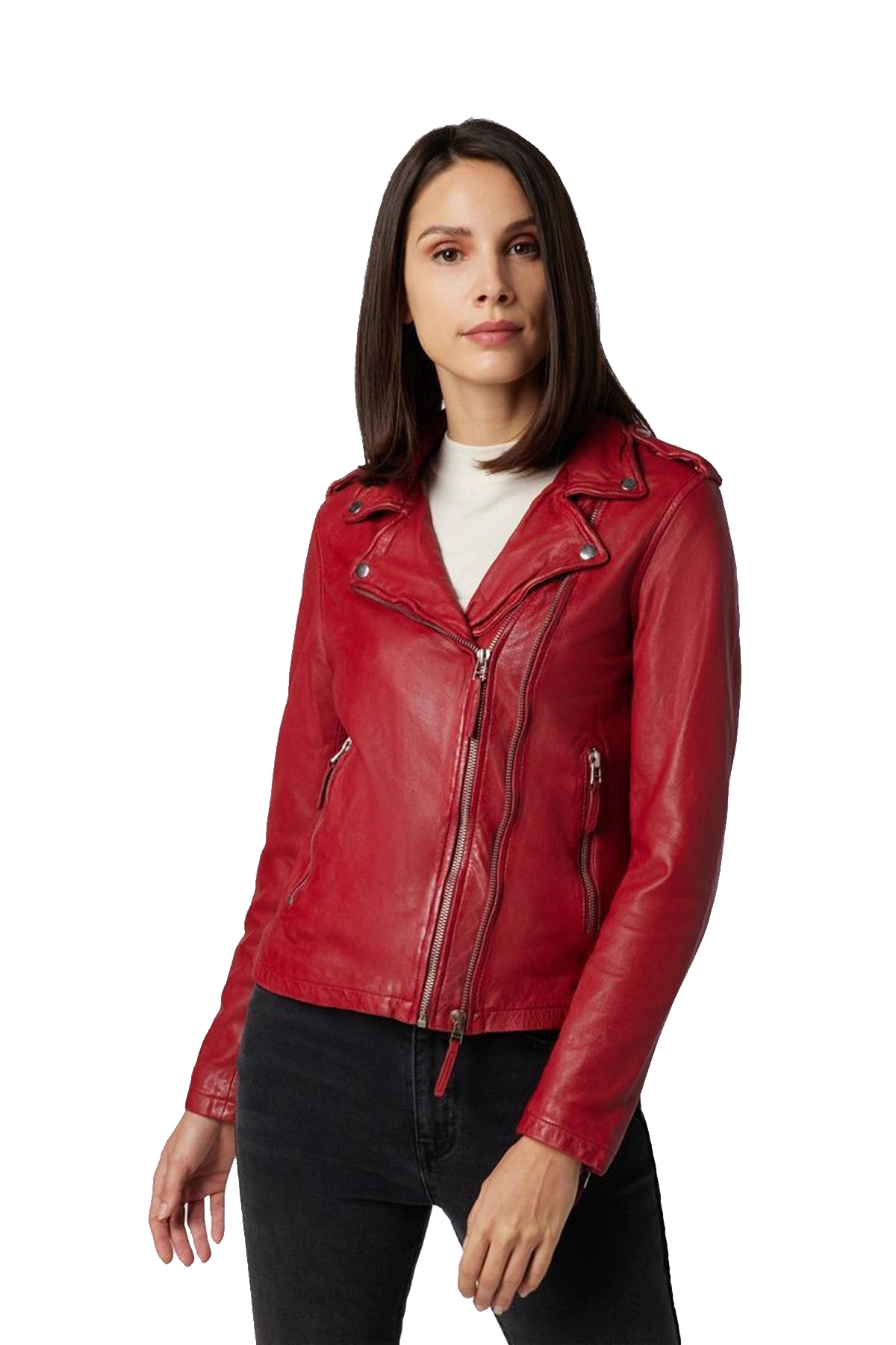Red-Leather-Biker-Jacket