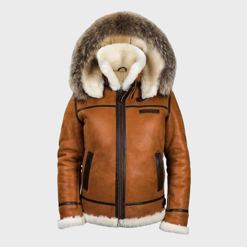Beige-Lambskin-Leather-Biker-Jacket