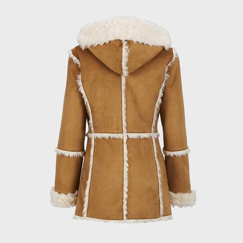 Brown-Suede-Fur-Overcoat-With-Hood-for-Women