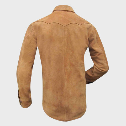 Brown-Suede-Leather-Shirt-Jacket-for-Men