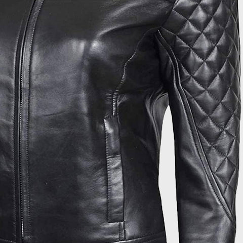 Ellen-Cafe-Racer-Black-Quilted-Leather-Jacket-Womens