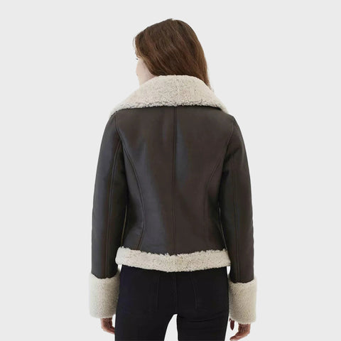 Fur-Collar-Black-Shearling-Leather-Jacket-Womens