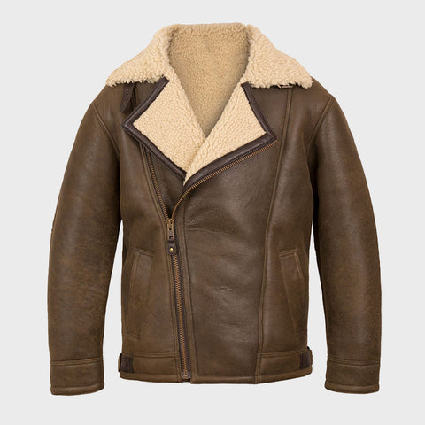 Mens-Brown-And-Cream-Sheepskin-Jacket