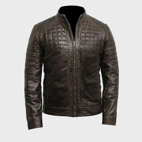 Mens-Distressed-Brown-Quilted-Leather-Jacket