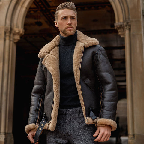 R.A.F-Sheepskin-Bomber-Jacket-For-Men