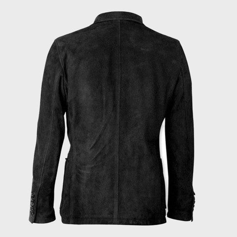 Suede-Leather-Single-Breasted-Blazer-for-Mens