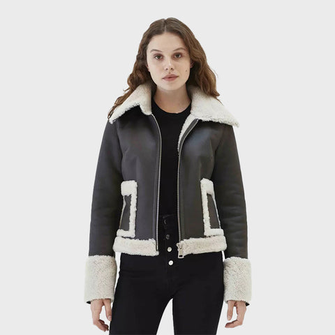Womens-Black-Shearling-Leather-Jacket-With-Fur-Collar