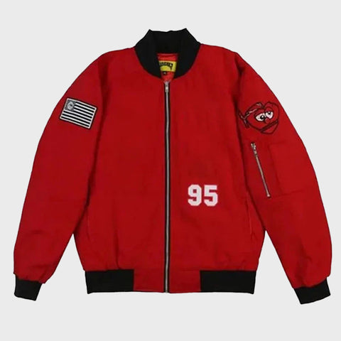 Womens-Cappin-Red-Bomber-Jacket