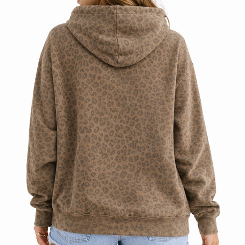 Womens Maple Leaf Camo Fleece Hoodie