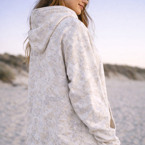 Womens Maple Leaf Camo Fleece Hoodie
