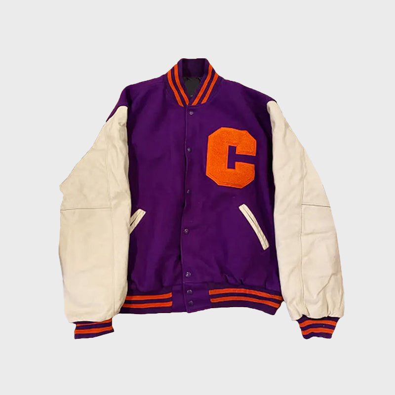 Clemson Tigers Ceremony Letterman Jacket New York Leather Company