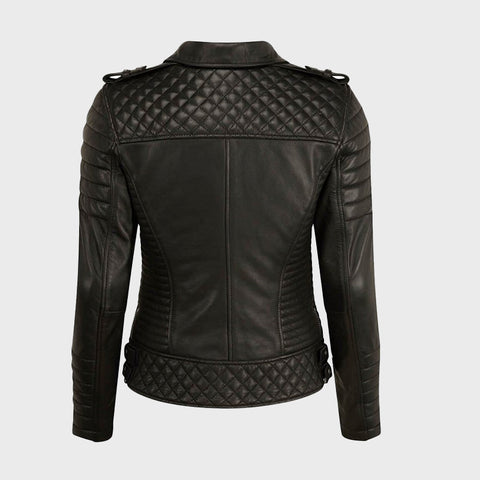 kay-michales-black-biker-leather-jacket