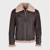 Men’s Luxury Biker Shearling Flying Leather Jacket