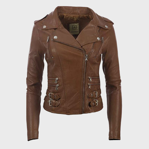 womens-brown-real-leather-cross-zip-multi-zip-biker-jacket
