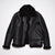 Men’s Black Shearling Aviator Leather Jacket