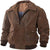 MENS LEATHER BOMBER JACKET IN BROWN: MLBJFERR