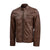Men's Brown Waxed Leather Jacket