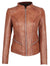 Cognac Leather Jacket  45071 zoom 1