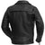 First Mfg Mens Night Rider Vented Leather Motorcycle Jacket