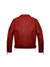 Kay Michaels: Red Burnt Biker's Leather Jacket