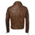 Men's Brown Quilted Motorcycle Leather Jacket
