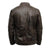 Men's Distressed Brown Quilted Leather Jacket
