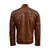 Men's Tan Brown Waxed Leather Jacket