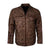 Men's Vintage Waxed Brown Leather Biker Jacket