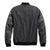 Men's Wool and Leather Sleeves Bomber Leather Jacket
