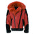Men's Red Shearling Moto Leather Jacket