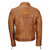 Men’s Tan Biker Style Leather Jacket