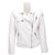 Women's Vegetable Tanned White Leather Jacket