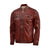 Men's Waxed Brown Leather Jacket