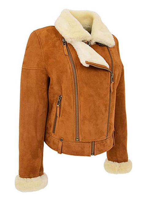 Womens A1 Shearling Leather jacket The Jacket Factory
