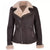 Women's Brown Luxury Shearling Jacket
