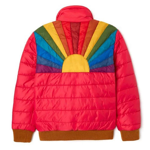Women’s Rainbow Sunburst Bomber Jacket