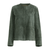 Women's Green Suede Leather Jacket - New York Leather Company