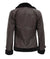 black fur collar brown leather jacket  17980 zoom