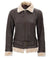 brown faux fur lined leather jacket  86669 zoom