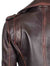brown leather biker jacket womens  04295 zoom