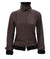 brown womens shearling collar leather jacket  19652 zoom