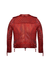 Women's Biker Burnt Red Leather Jacket