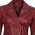 Ramsey Womens Red Asymmetrical Slim Fit Leather Jacket