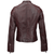 Women's Essen Burgundy Biker Leather Jacket