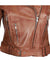 leather jacket for women in brown color  38371 zoom