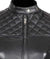 quilted leather black jacket women  44692 zoom