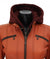 tan leather jacket hooded  58847 std
