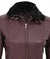 women shearling collar leather jacket  81600 std