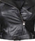 womens black leather biker jacket  19580 zoom